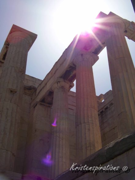 Sunburst from the Gods –Athens, Greece